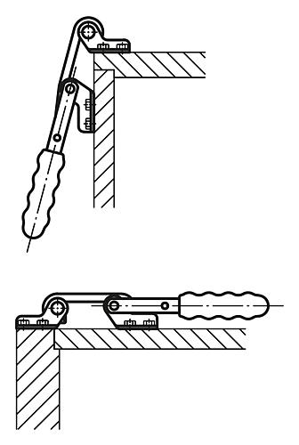 Hakenspanner horizontal Edelstahl, Komp: Kunststoff - K0079.0130N - bei HUG Technik ☆