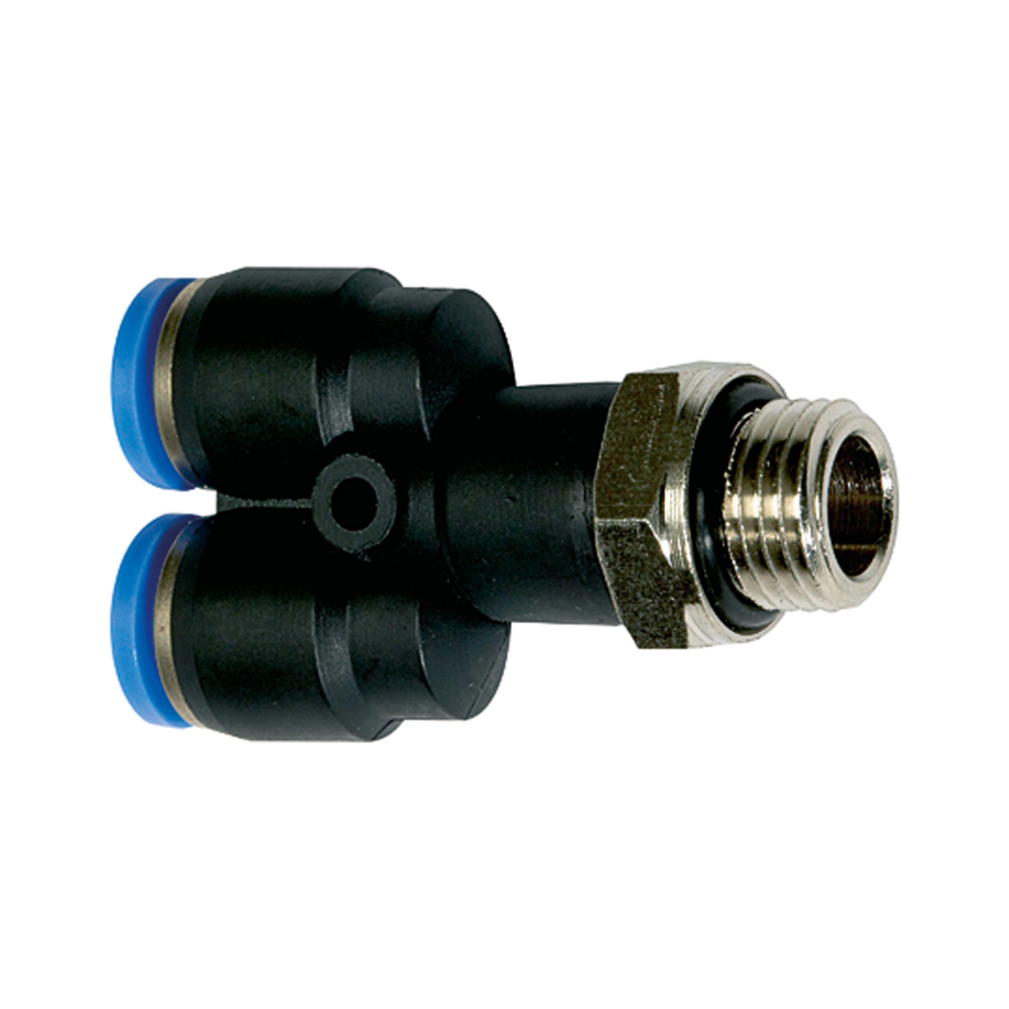 Y-Steckverschraubung »Blaue Serie«, drehbar, G 1/2 außen, Ø 8 mm - bekommst Du bei ★ HUG Technik ✓