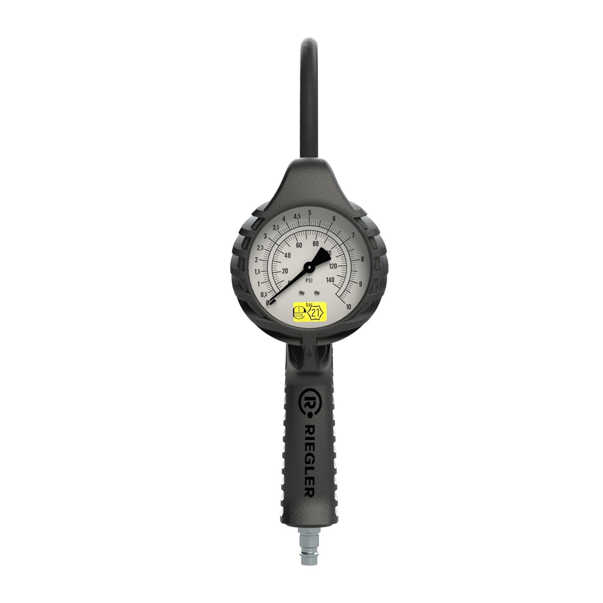 Stand.-Handreifenfüllmesser QS, Mano Ø 80 mm, geeicht, 0 - 12 bar - erhältlich bei ❣ HUG Technik ✓