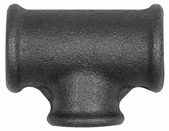 T-Stück 130, reduzierend, Rp 1 1/2, Rp 1 1/4, Rp 1 1/2 Temperguss schwarz - erhältlich bei ✭ HUG Technik ✓