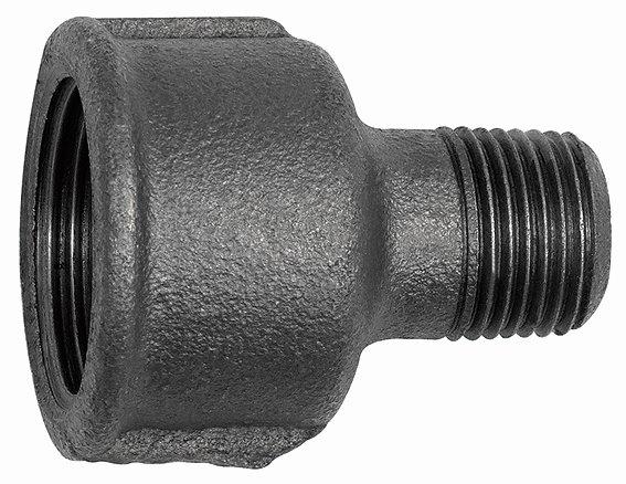 Reduziermuffe 246, Rp 2 1/2 i., R 2 a., Temperguss schw. - bei HUG Technik ✓