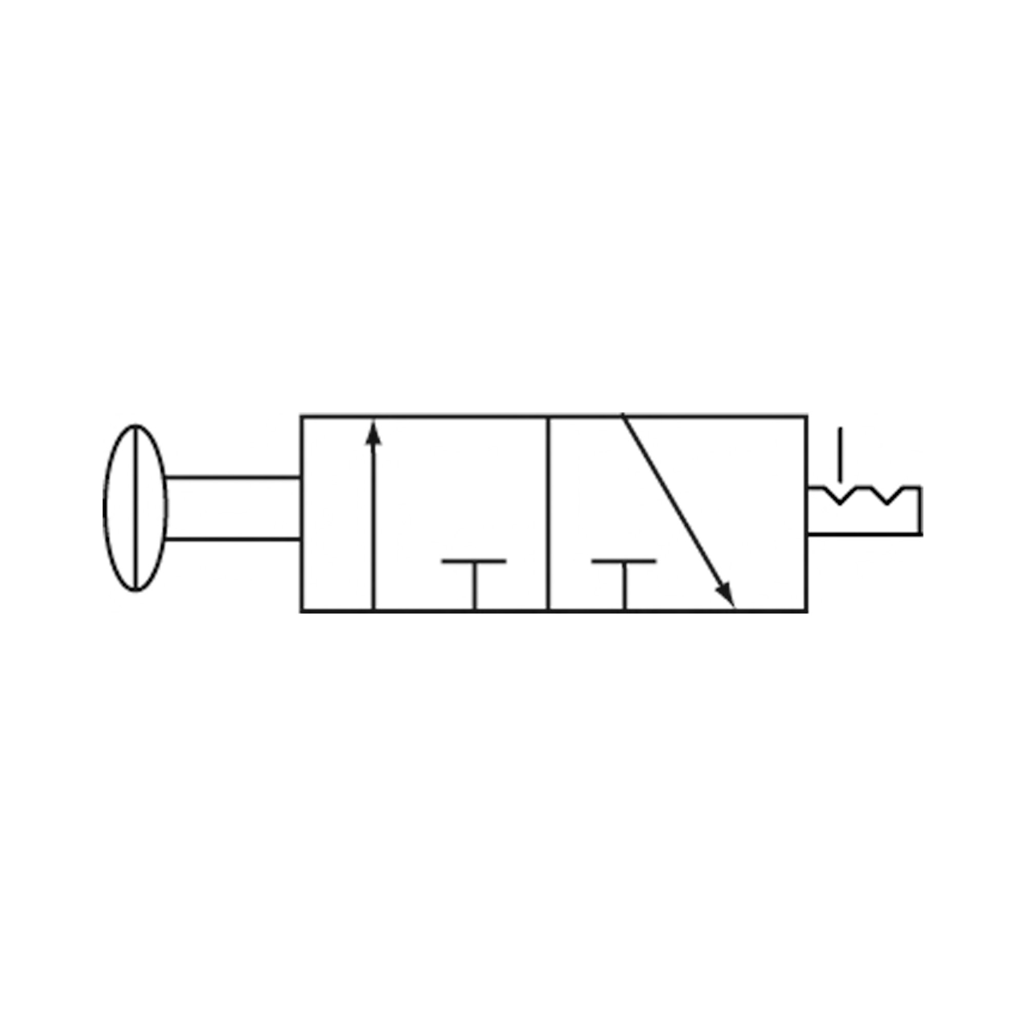 3/2-Wegeventil, Druckknopfbetätigung, »3L«, G 1/4, 850l/min - bei HUG Technik ☆