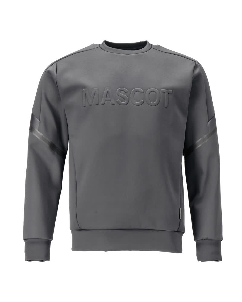 MASCOT CUSTOMIZED Sweatshirt in anthrazitgrau mit Präge-Logo