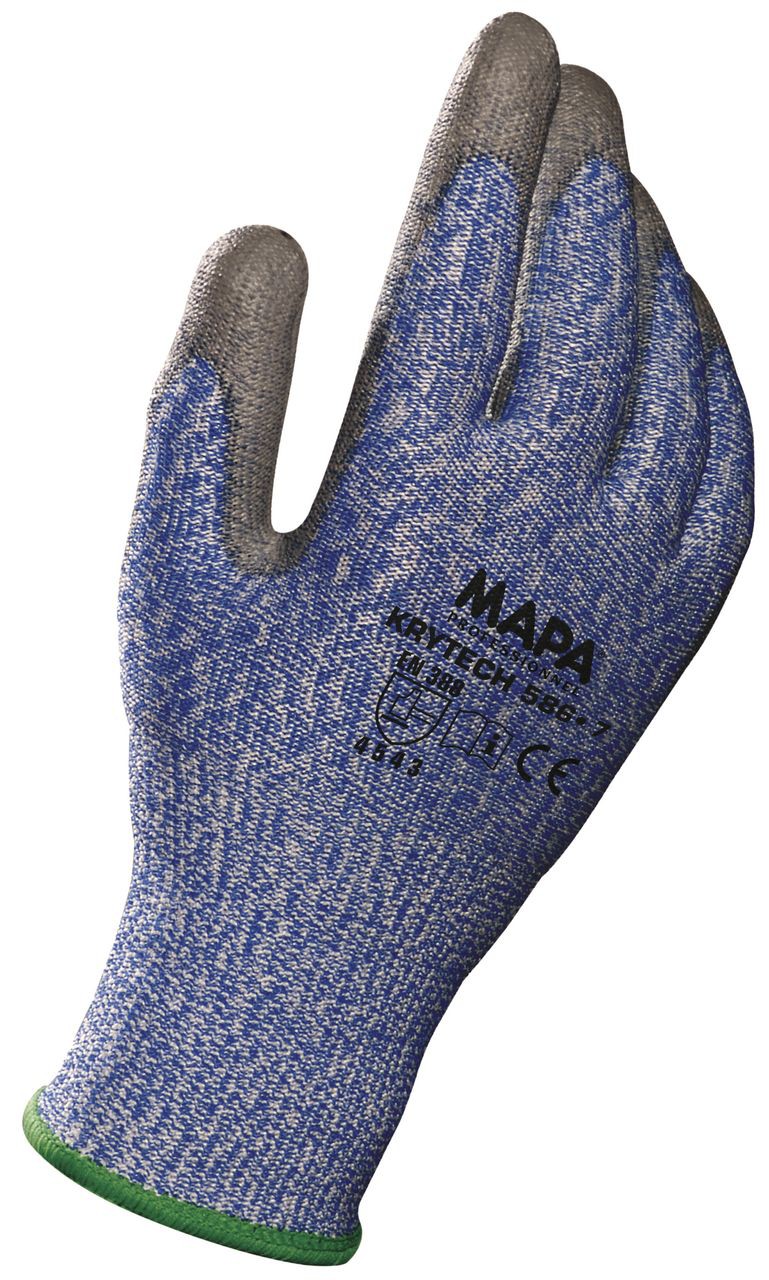MAPA® Schnittschutzhandschuh »KryTech 586«, blau-grau - bei HUG Technik ☆