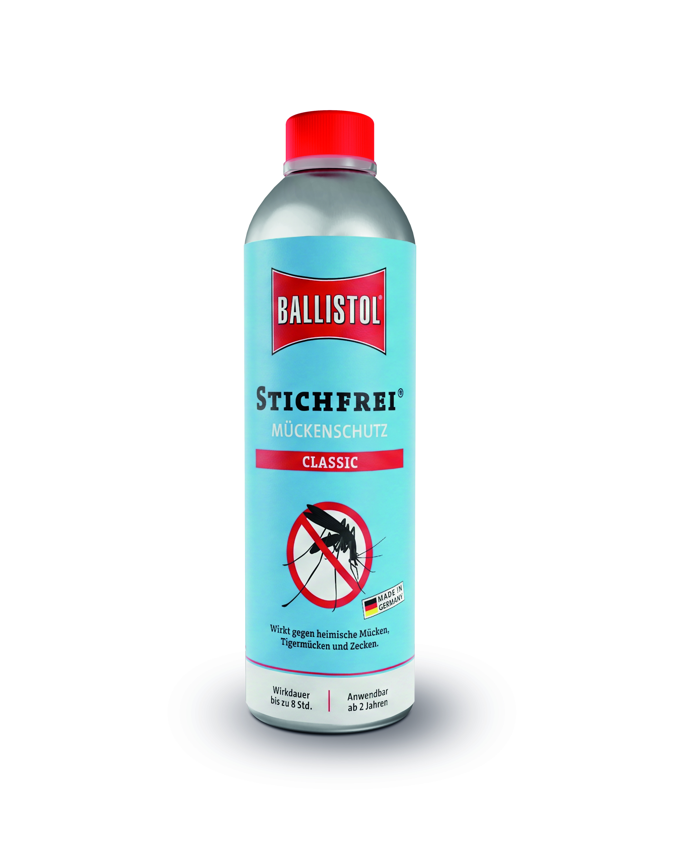 Ballistol Stichfrei Mückenschutz Classic, 500 ml – wirkt gegen heimische Mücken, Tigermücken und Zecken, bis zu 8 Stunden.