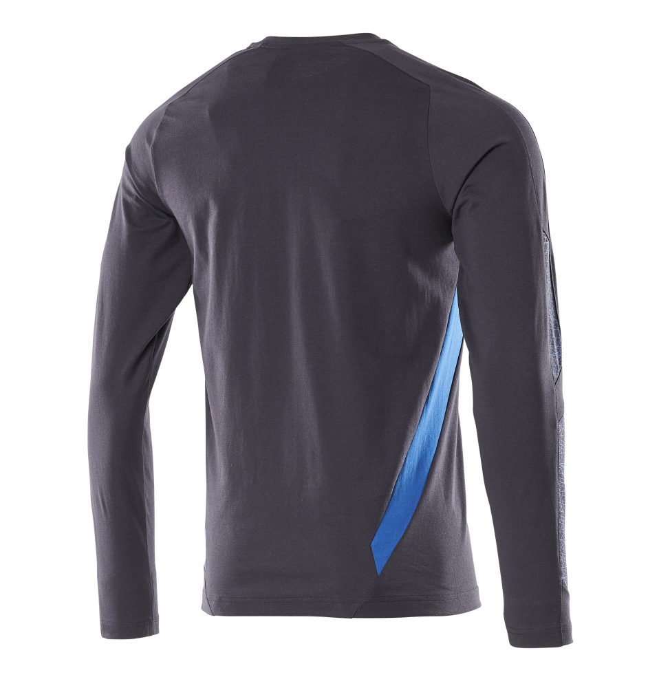 MASCOT® ACCELERATE T-Shirt, Langarm  Gr. 2XL/ONE, schwarzblau/azurblau - bei HUG Technik ☆
