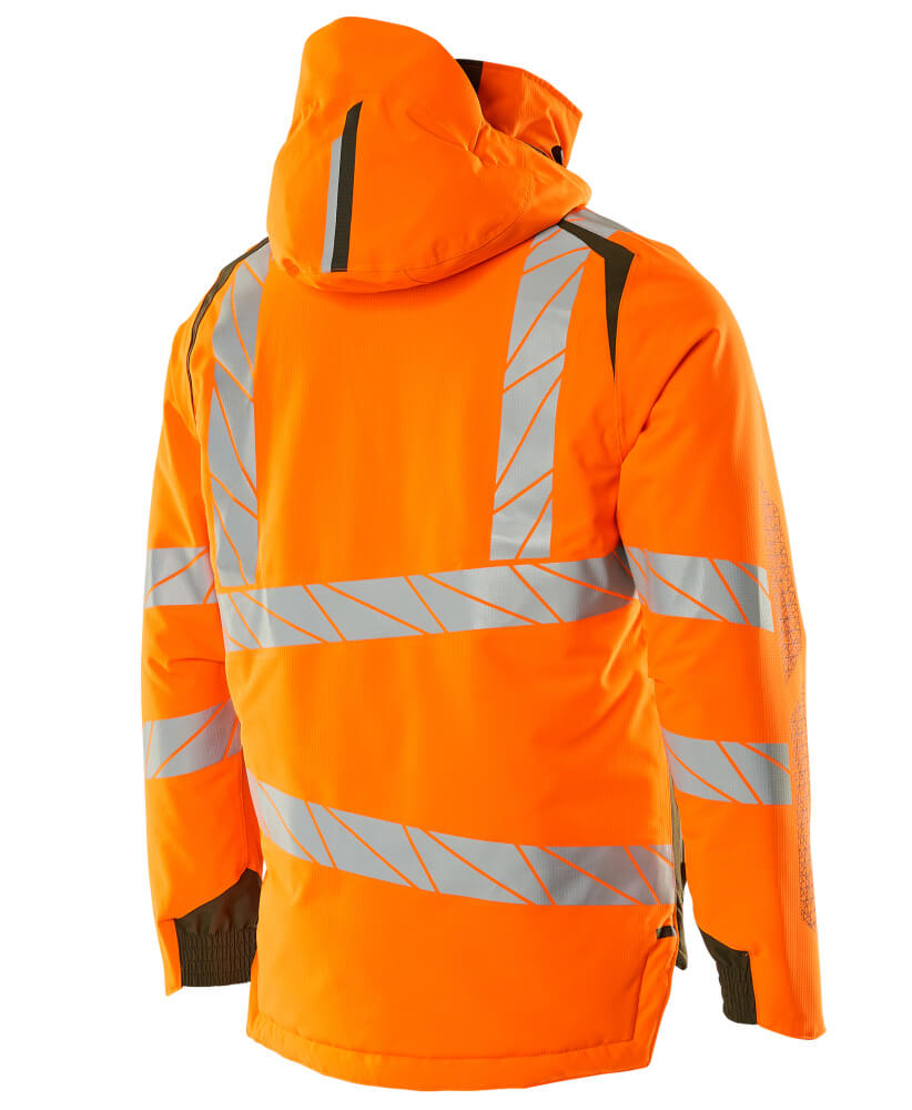 MASCOT® ACCELERATE SAFE Winterjacke  Gr. 3XL, hi-vis orange/moosgrün - direkt bei HUG Technik ✓