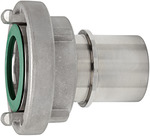 Storz-Kupplung, Stutzen, Schaleneinband, Storz- Größe 25-D, Schlauch LW 19 mm, Edelstahl V4A - bei HUG Technik ✓
