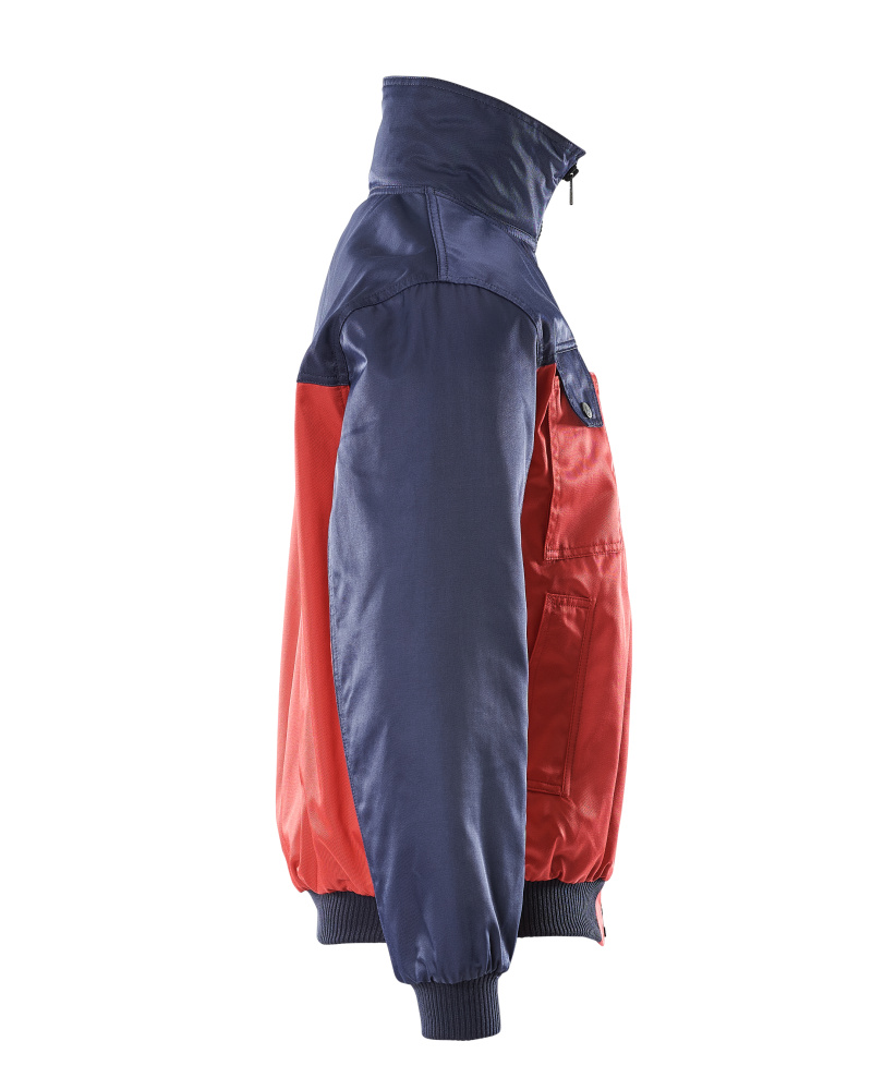MASCOT Pilotjacke Bolzano rot/marine, seitliche Ansicht