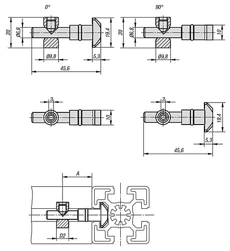 Verbindungssatz Zentral, Typ B - K1035.1000 - bei HUG Technik ✭