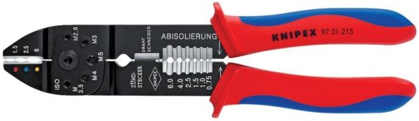 KNIPEX® Crimpzange für isolierte Kabelschuhe 0,75 - 6 qmm - bekommst Du bei ★ HUG Technik ✓