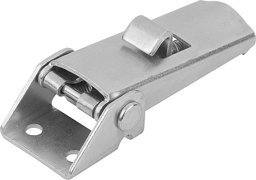 Produktbild Spannverschluss einstellbar, Form: B Stahl, Anschraubbohrung sichtbar - K0046.2420721 - bei HUG Technik ✓