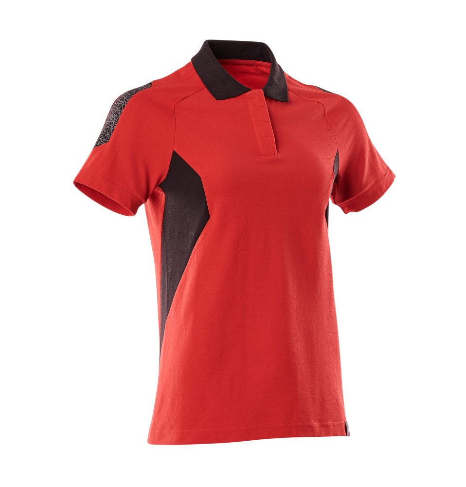 MASCOT® ACCELERATE Polo-Shirt  Gr. 2XL/ONE, verkehrsrot/schwarz - direkt von HUG Technik ✓