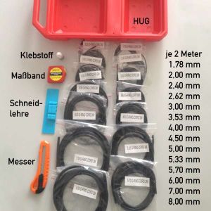 O-RING KIT NBR70 19-teilig zur Eigenfertigung von Rundschnur-Ringen - bekommst Du bei HUG Technik ♡