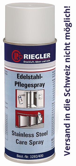 RIEGLER Edelstahl-Pflegespray, Temperatur -17°C bis 120°C, 400 ml - erhältlich bei ✭ HUG Technik ✓