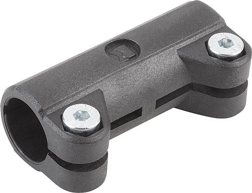 Produktbild Rohrverbinder gerade L=65 Thermoplast, Komp:Stahl, A=18 - K0483.18 - bekommst Du bei HUG Technik ♡