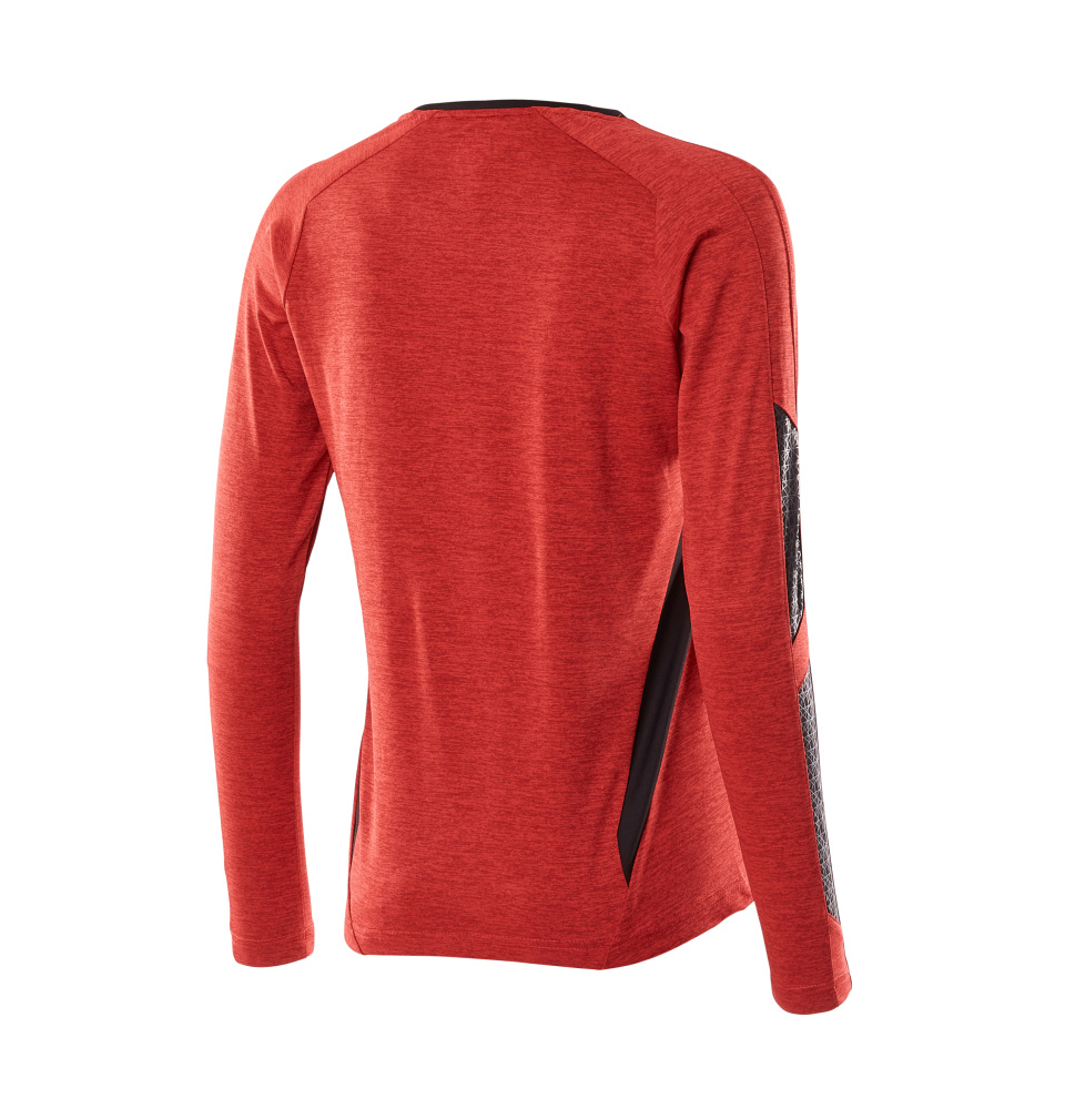 MASCOT® ACCELERATE T-Shirt, Langarm  Gr. 2XL/ONE, verkehrsrot meliert/schwarz - jetzt neu bei HUG Technik ♡