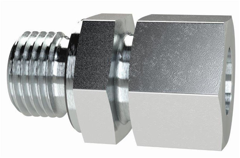 Einschraubverschraubung gerade, M10 AG, Rohr-Außen-ø 6 mm, Stahl verzinkt - direkt bei HUG Technik ✓