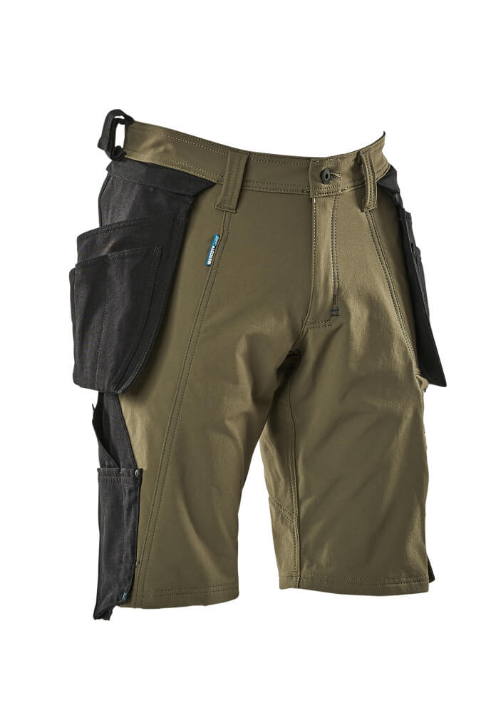 MASCOT® ADVANCED Shorts mit Hängetaschen  Gr. C42, moosgrün - bei HUG Technik ✭