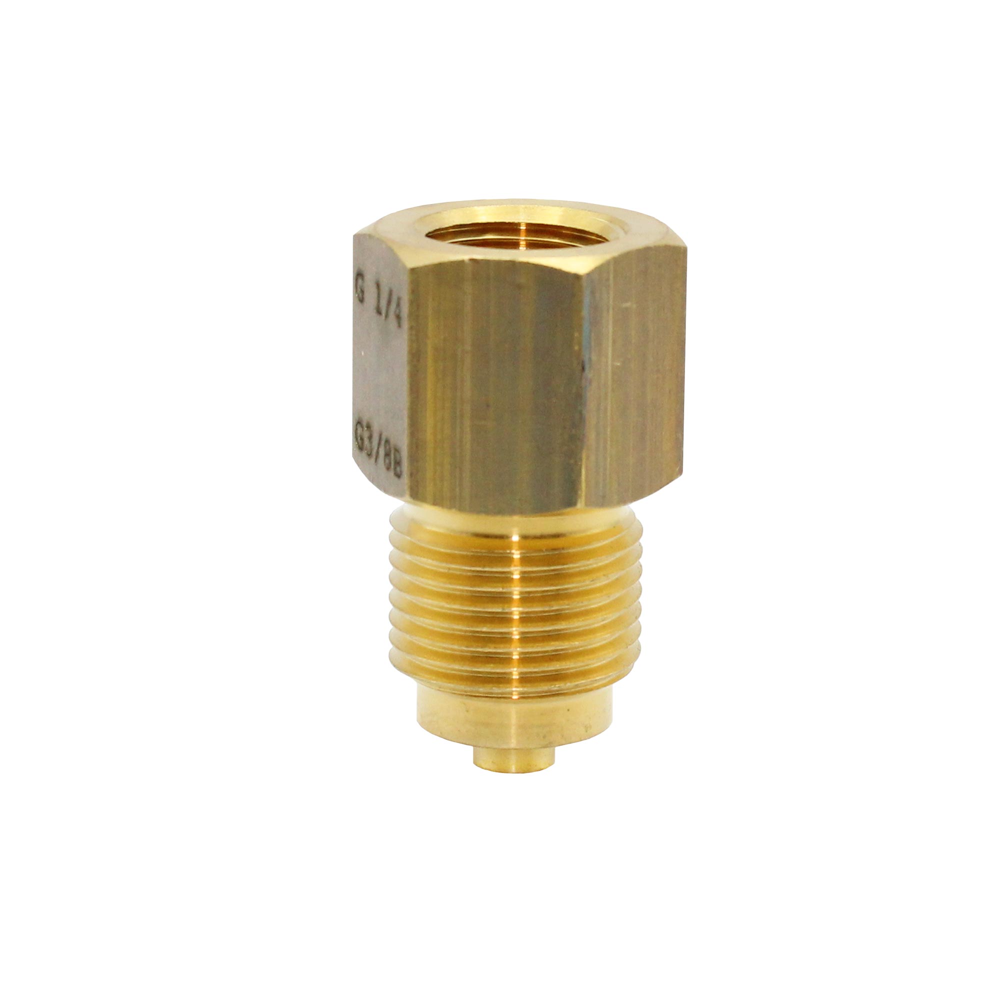 Manometer-Anschlussnippel, Messing, G 1/2 Muffe, M20x1,5 Zapfen - direkt von HUG Technik ✓