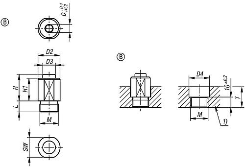 Drehspannverschluss, Edelstahl blank - K1562 - bei HUG Technik ☆