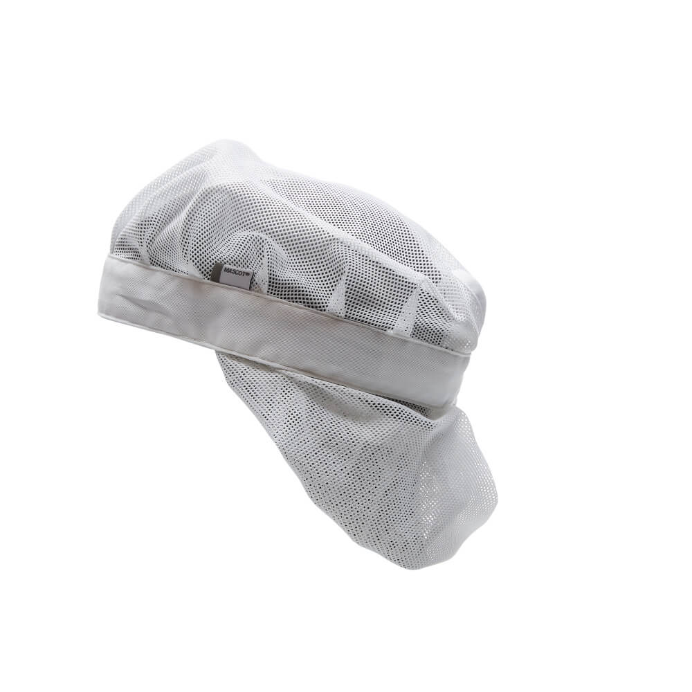 MASCOT® FOOD & CARE Haube mit Haarnetz ONE SIZE, weiß - direkt bei HUG Technik ✓