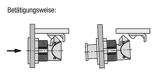 Schnappverschluss, H=47, B=40, L=37,55, S=1,2-19, D=M32x1,5, PC/ABS Verchromt - K1653.247401 - kommt direkt von HUG Technik 😊