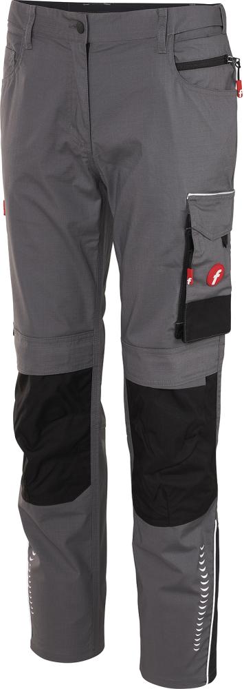 FORTIS Damen-Bundhose Performance grau-schwarz Gr. 32