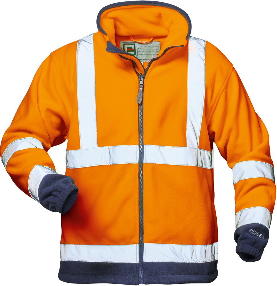 elysee® Warn-Fleecejacke Benedikt, orange-marine - gibt’s bei ☆ HUG Technik ✓