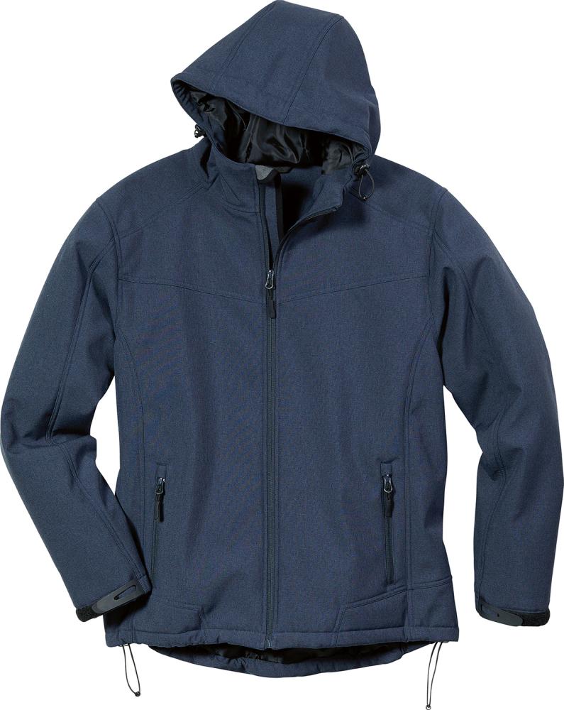 Thermo-Softshelljacke »Active« mit Kapuze, blau - bei HUG Technik ♡