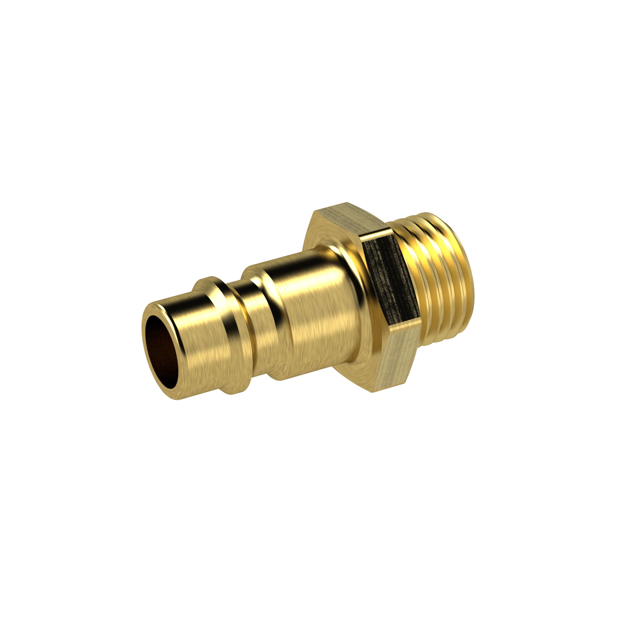 Nippel für Kupplungen NW 7,2 - NW 7,8, Messing blank, G 1/2 AG - bekommst Du bei ★ HUG Technik ✓