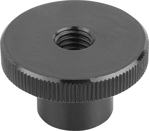 Rändelmutter M04 Automatenstahl - K0143.04 - bei HUG Technik ☆