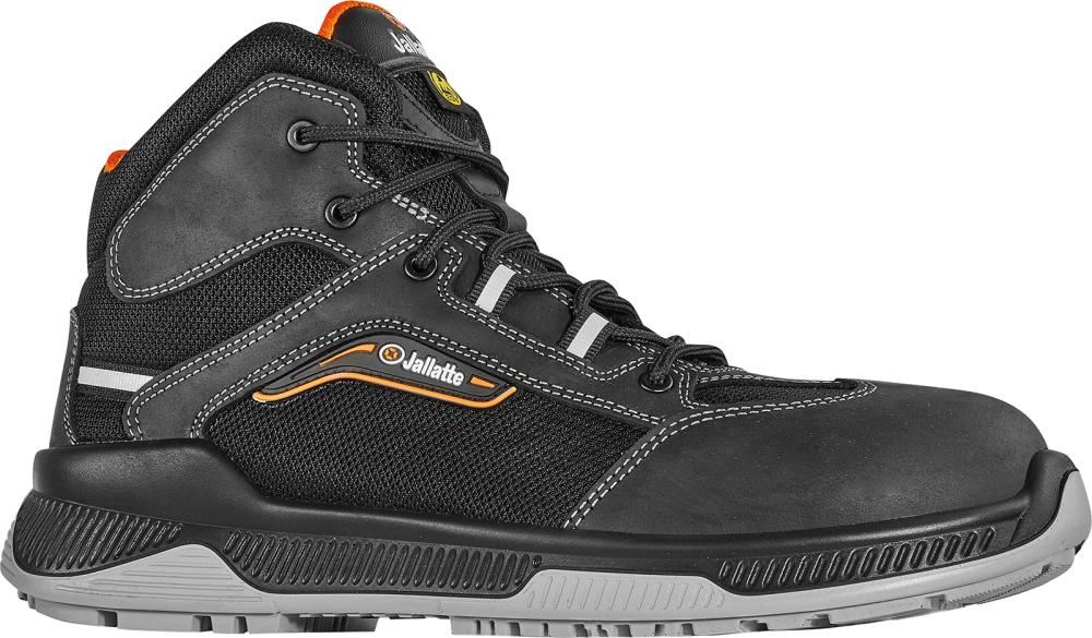 Jallatte® Sicherheits-Schnürstiefel Jaljab, S3 ESD SRC, schwarz-orange - bei HUG Technik ✭