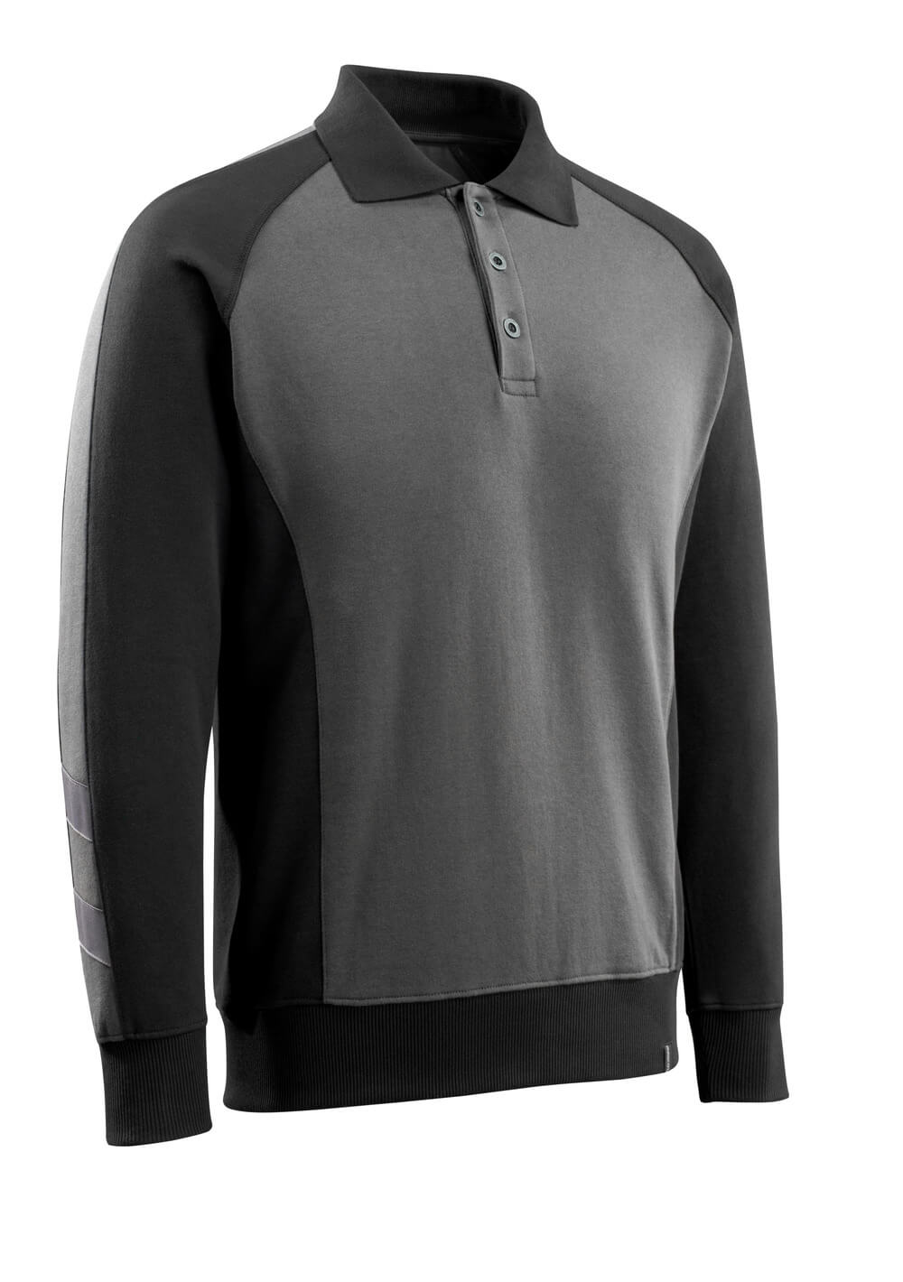 MASCOT® UNIQUE Polo-Sweatshirt »Magdeburg« Gr. 2XL, dunkelanthrazit/schwarz - bei HUG Technik ✭