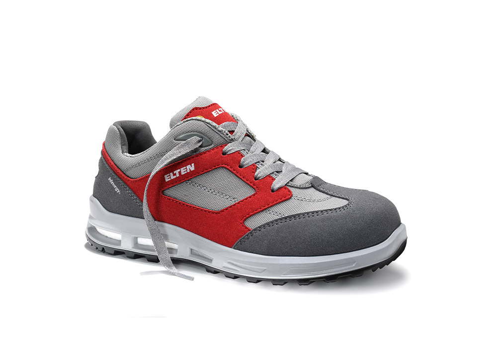 ELTEN® Sicherheitshalbschuh TRAVIS XXT grey-red Low ESD S2, 729820 - bekommst Du bei HUG Technik ♡