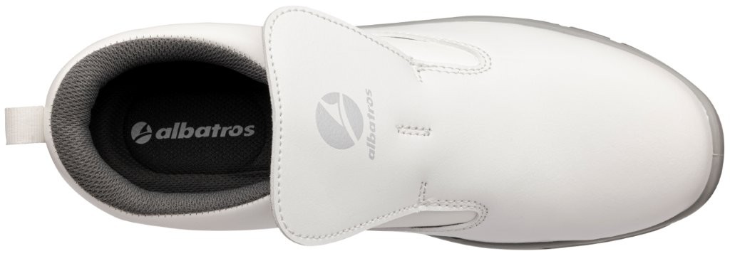 Albatros PURE WHITE Sicherheitsstiefel oben.