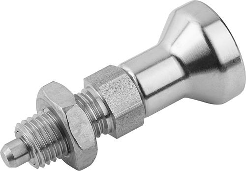 Arretierbolzen Gr.0 M08x1, Form: B Edelstahl, gehärtet, Komp: Edelstahl, D=4 - K0632.002004 - gibt’s bei HUG Technik ✓