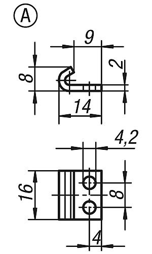 Gegenhaken, Form: A Edelstahl - K0046.9142142 - gibt’s bei ☆ HUG Technik ✓