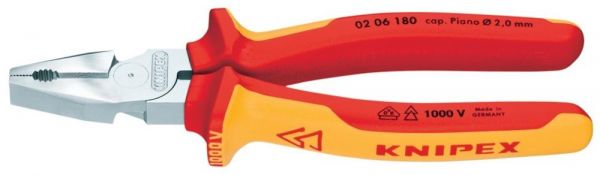 KNIPEX® Kraft-Kombinationszange 0206 VDE 225 mm - direkt von HUG Technik ✓