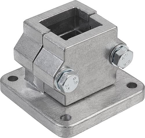 Rohrverbinder mit Fuß Aluminium, Komp:Stahl, A=30,3 - K0478.5230 - erhältlich bei ✭ HUG Technik ✓