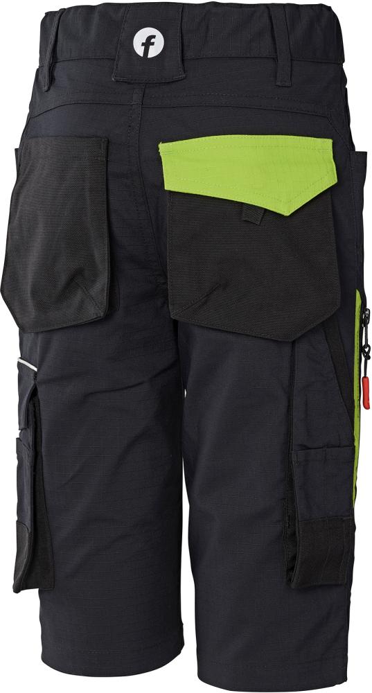 FORTIS Kids-Bermuda Performance, schwarz-lime 🖤 bei HUG Technik ✓