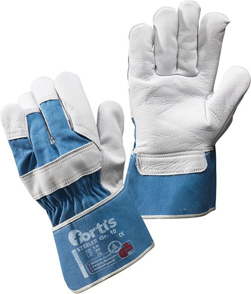 FORTIS Rindvolllederhandschuh, Steeler, blau-weiss - bei HUG Technik ✭