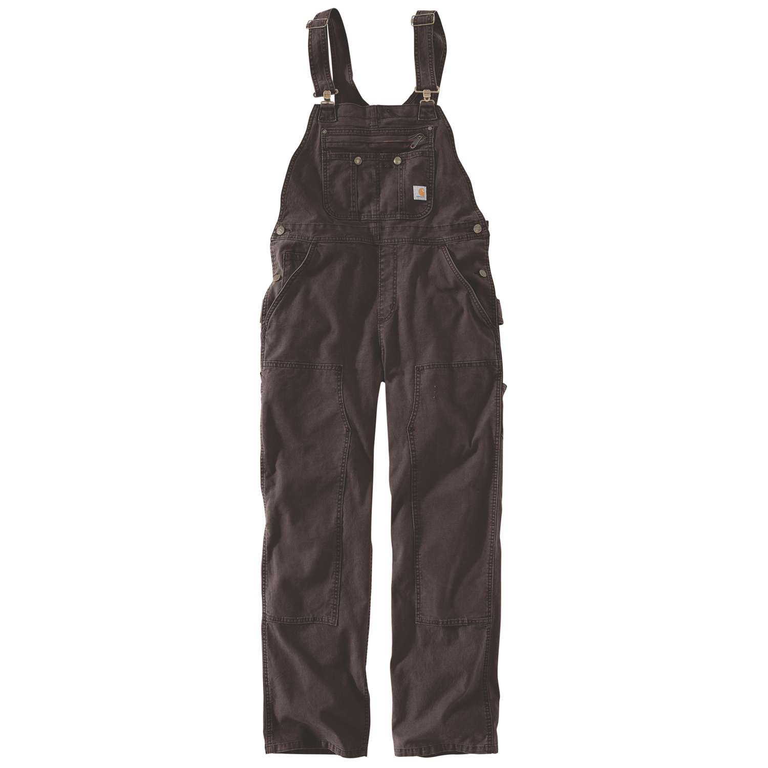 carhartt® Damen-Latzhose CRAWFORD BIB Latzhose dark brown Flach  - bei HUG Technik ♡