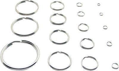 PÖSAMO Schlüssel-Ring Ø 20,0mm gehärtet, vernickelt, Packung mit 100 Stück - bei HUG Technik ✓