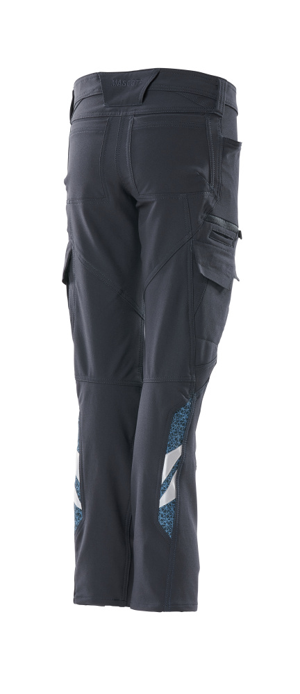 MASCOT® ACCELERATE Hose mit Schenkeltaschen  Gr. 76/C34, schwarzblau - bei HUG Technik ☆