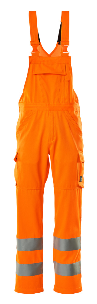 MASCOT® SAFE LIGHT Latzhose  Gr. 76/C42, hi-vis orange - direkt von HUG Technik ✓