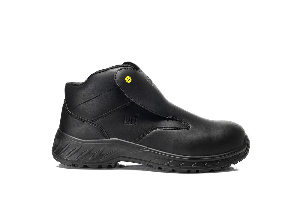 JORI Sicherheitsschnürstiefel, CLEAN Slipper black Mid ESD S3, 16671 - direkt von HUG Technik ✓