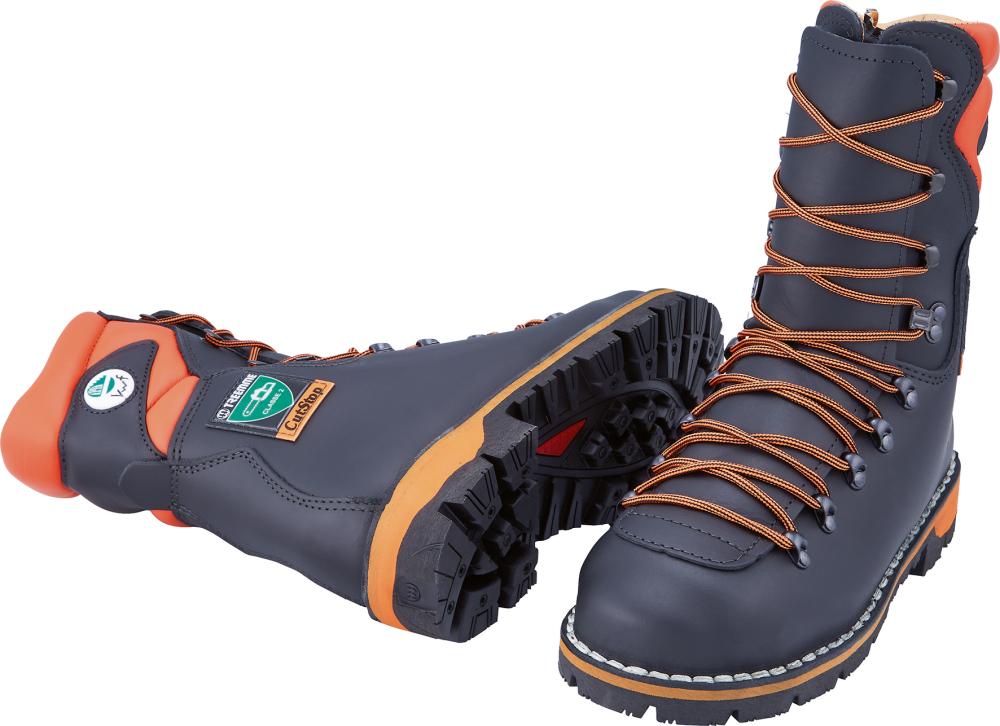 Forstsicherheitsstiefel »Eibe«, Kl.2, S3, schwarz-orange - bei HUG Technik ♡