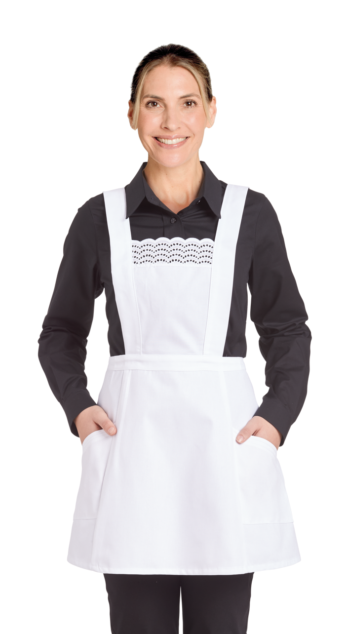 LEIBER Damen-Latzschürze weiß, Gr. 34 - bei HUG Technik ✓