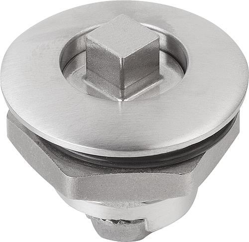 Drehriegel kleine Ausführung, Edelstahl 1.4404 - K1339 - bei HUG Technik ✭
